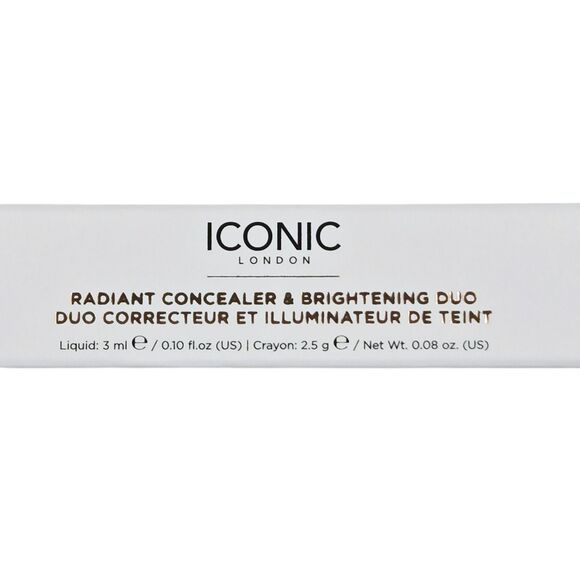 ICONIC London Radiant Concealer & Brightening Duo Neutral Fair NIB - Picture 6 of 8